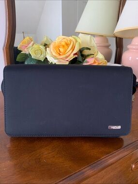 Nine West Black Fabric Clutch EUC